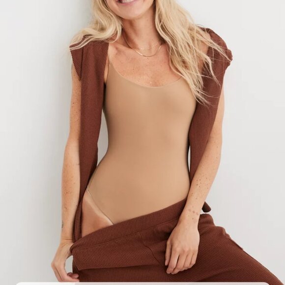 Aerie new with tags smoothez brown bodysuit - Picture 1 of 10